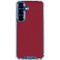 Burgundy Galaxy S25 Clear Case