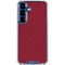 Burgundy Galaxy S25 Plus Clear Case