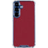Burgundy Galaxy S25 Plus Clear Case