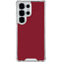 Burgundy Galaxy S25 Ultra Clear Case