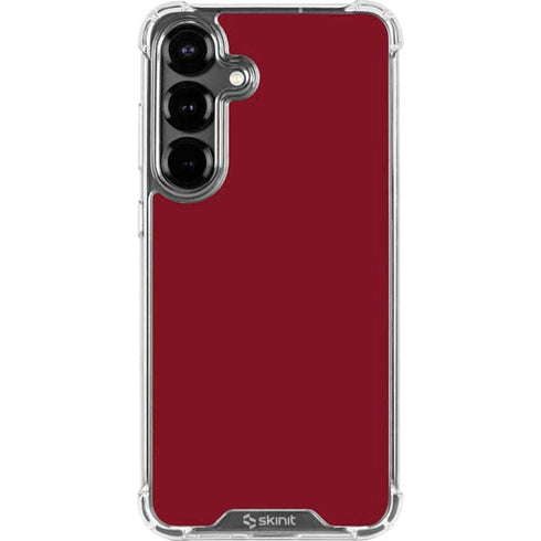 Burgundy Galaxy S26 Clear Case