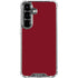 Burgundy Galaxy S26 Clear Case