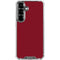 Burgundy Galaxy S26 Plus Clear Case