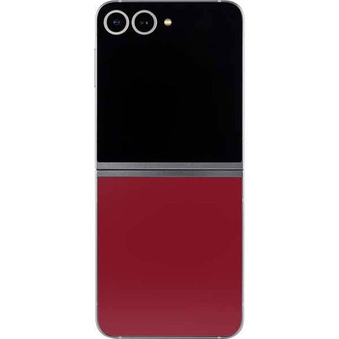 Burgundy Galaxy Z Flip6 Skin