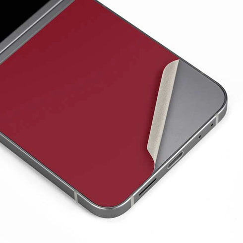 Burgundy Galaxy Z Flip6 Skin