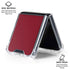 Burgundy Galaxy Z Flip6 Clear Case