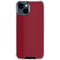 Burgundy iPhone 15 Clear Case
