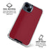 Burgundy iPhone 15 Clear Case