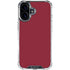 Burgundy iPhone 16 Clear Case
