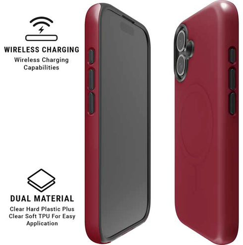 Burgundy iPhone 16 Magsafe Impact Case