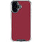 Burgundy iPhone 16 Plus Clear Case