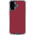 Burgundy iPhone 16 Plus Clear Case
