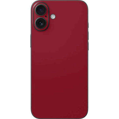 Burgundy iPhone 16 Plus Skin