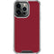 Burgundy iPhone 16 Pro Clear Case