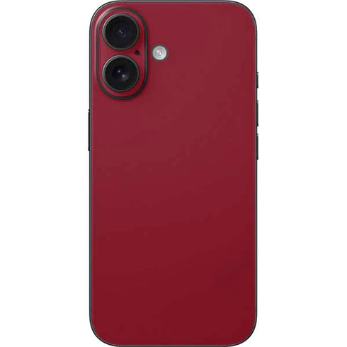 Burgundy iPhone 16 Skin