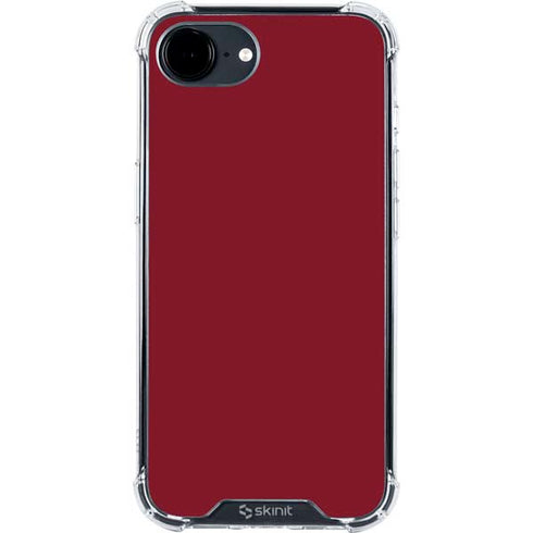 Burgundy iPhone 16e Clear Case