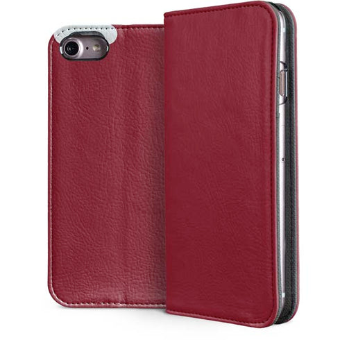 Burgundy Solid iPhone 7 Folio Case
