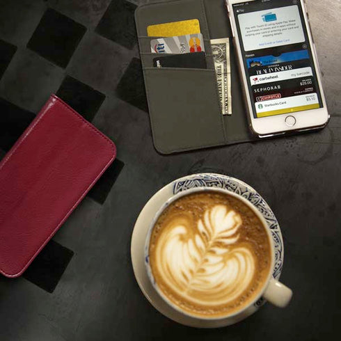Burgundy Solid iPhone 7 Folio Case