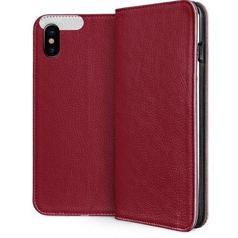 Burgundy Solid iPhone 8 Folio Case