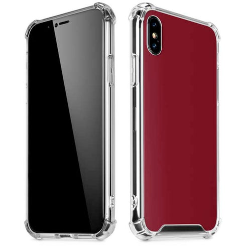 Burgundy iPhone X/XS Clear Case