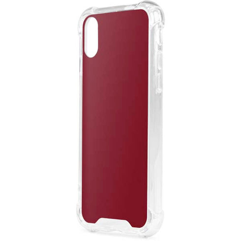 Burgundy iPhone XS Clear Case