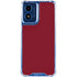 Burgundy Moto G Play 4G (2024) Clear Case