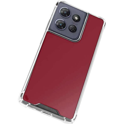 Burgundy Moto G Power 5G (2025) Clear Case