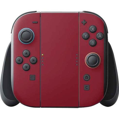 Burgundy Nintendo Switch 2 (2025) with Joy-Con Skin