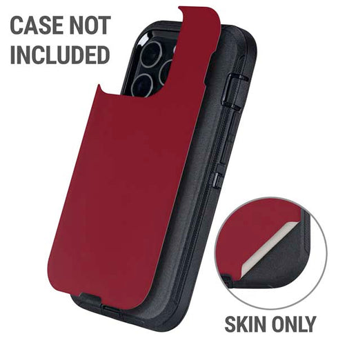 Burgundy Otterbox Defender iPhone Skin