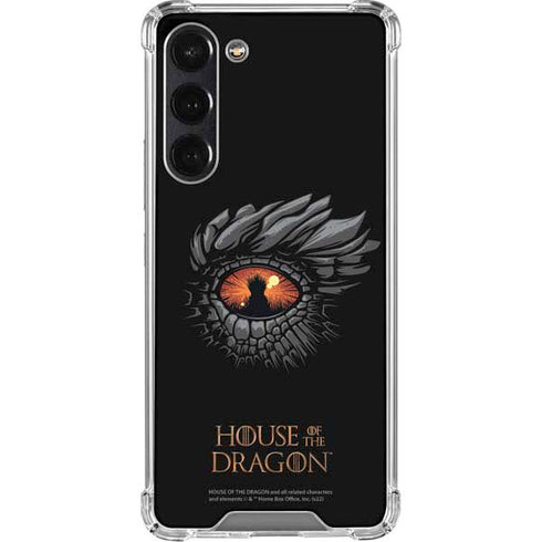 HBO House of the Dragon Burning Dragon Galaxy S24 FE Clear Case