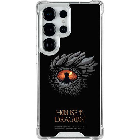 HBO House of the Dragon Burning Dragon Galaxy S25 Ultra Clear Case