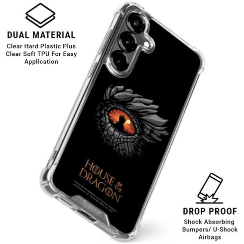 HBO House of the Dragon Burning Dragon Galaxy S26 Plus Clear Case