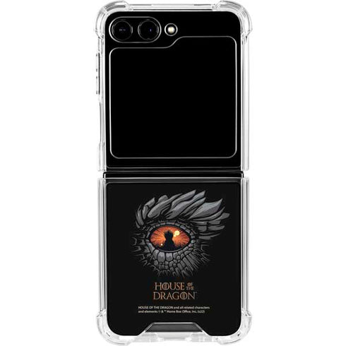 HBO House of the Dragon Burning Dragon Galaxy Z Flip6 Clear Case