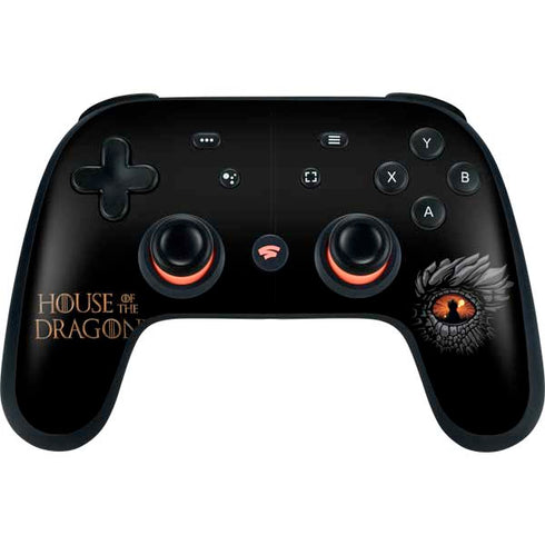 HBO House of the Dragon Burning Dragon Google Stadia Controller Skin