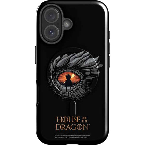 HBO House of the Dragon Burning Dragon iPhone 16 Magsafe Impact Case