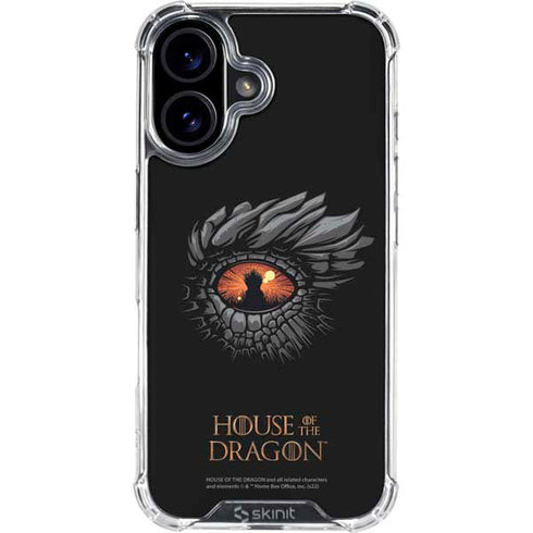HBO House of the Dragon Burning Dragon iPhone 16 Plus Clear Case
