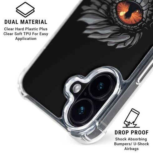 HBO House of the Dragon Burning Dragon iPhone 16 Plus Clear Case