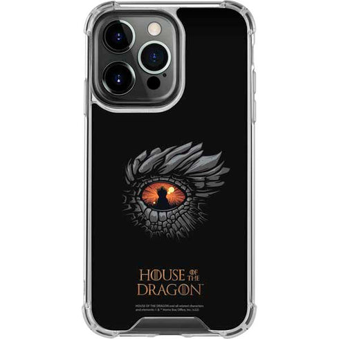 HBO House of the Dragon Burning Dragon iPhone 16 Pro Clear Case