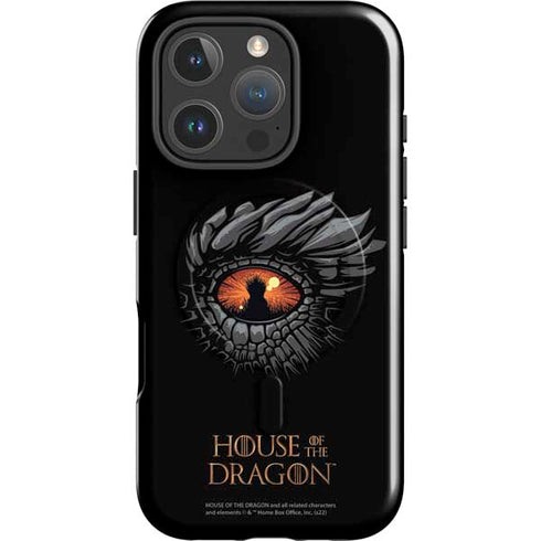 HBO House of the Dragon Burning Dragon iPhone 16 Pro Magsafe Impact Case