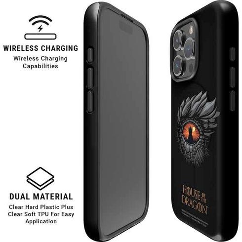 HBO House of the Dragon Burning Dragon iPhone 16 Pro Magsafe Impact Case