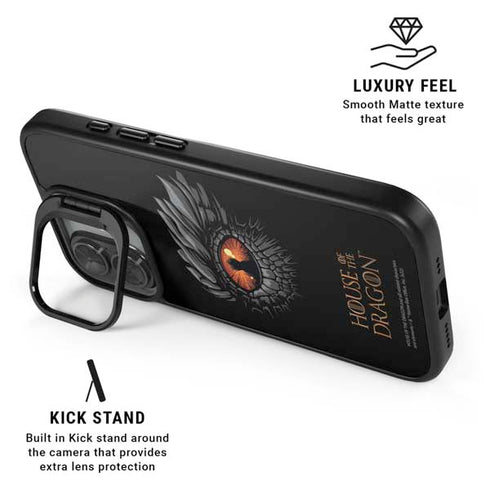 HBO House of the Dragon Burning Dragon iPhone 17 Kickstand Case