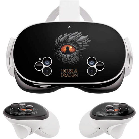 HBO House of the Dragon Burning Dragon Meta Quest 3S Skin