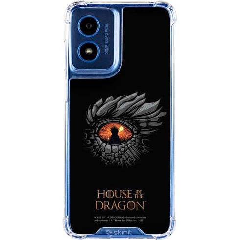 HBO House of the Dragon Burning Dragon Moto G Play 4G (2024) Clear Case