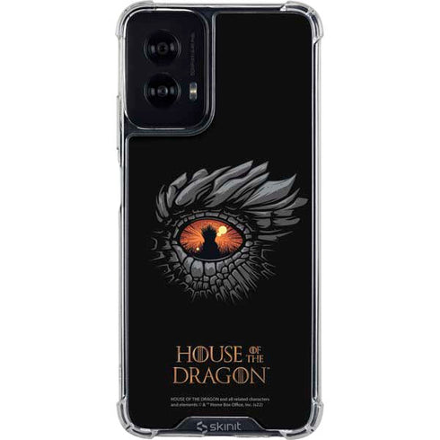 HBO House of the Dragon Burning Dragon Moto G Power 5G (2024) Clear Case