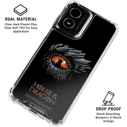 HBO House of the Dragon Burning Dragon Moto G Power 5G (2024) Clear Case