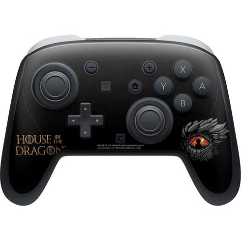 HBO House of the Dragon Burning Dragon Nintendo Switch 2 (2025) Pro Controller Skin