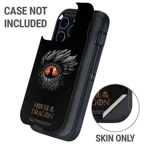 HBO House of the Dragon Burning Dragon Otterbox Defender iPhone Skin