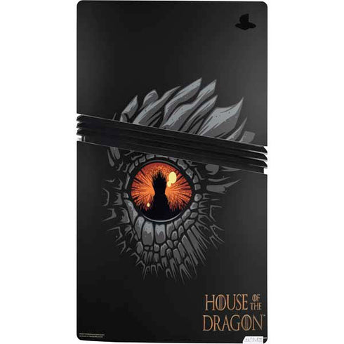 HBO House of the Dragon Burning Dragon PS5 Pro Console Skin
