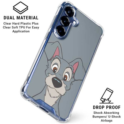 Disney Lady & The Tramp Butch Portrait Galaxy S25 Plus Clear Case