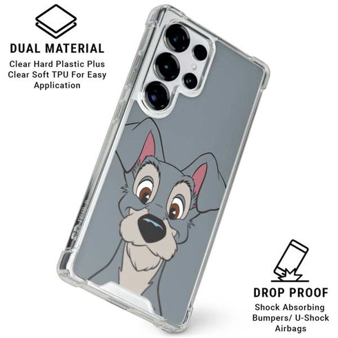 Disney Lady & The Tramp Butch Portrait Galaxy S25 Ultra Clear Case